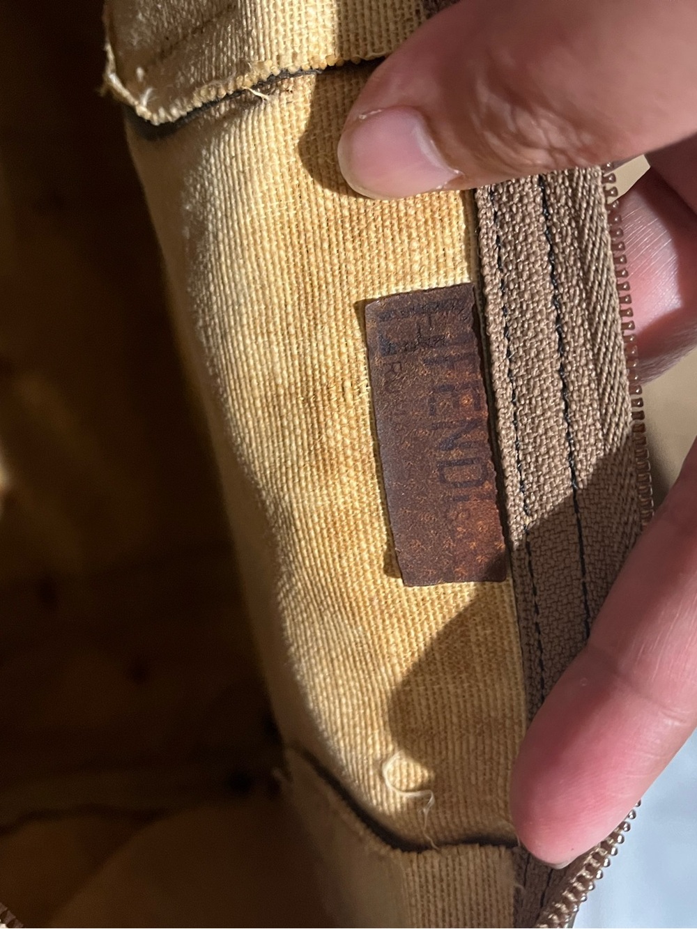 FENDI VINTAGE FF MONOGRAM HANDBAG - Picture 14 of 16